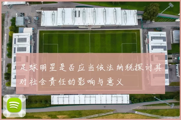 足球明星是否应当依法纳税探讨其对社会责任的影响与意义